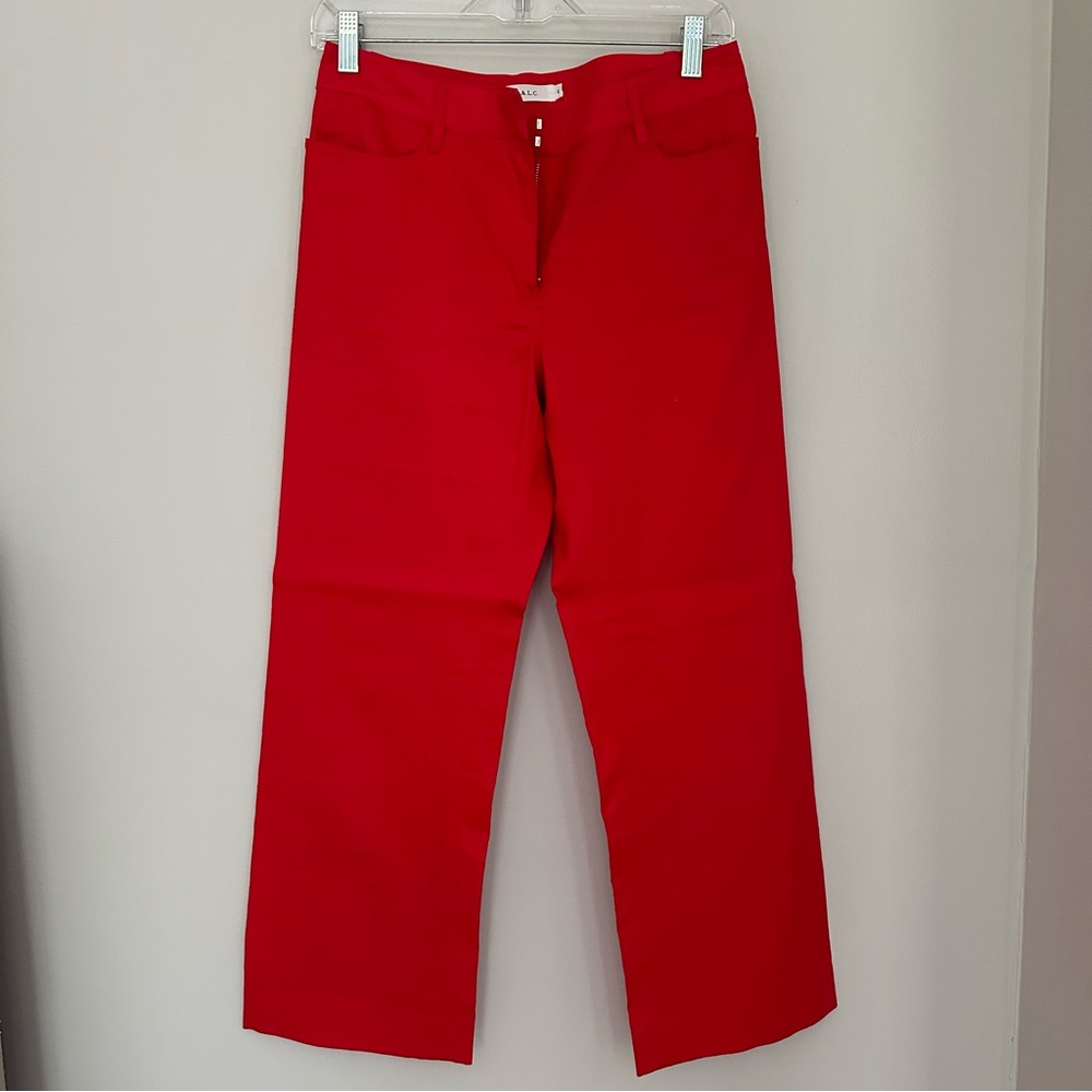 ALC Straight Leg Red Pants, Size 2 (NWOT)